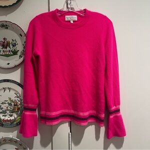 Pink Cashmere Sweater Bell Sleeves